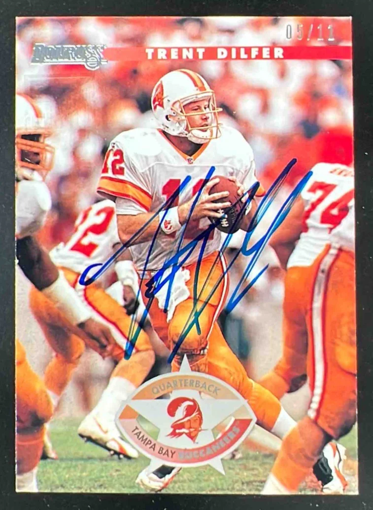 1996 Donruss #159 Trent Dilfer Autograph Auto
