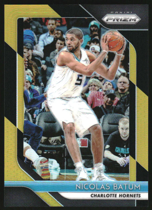 2018-19 Panini Prizm Prizms Black Gold #20 Nicolas Batum /5