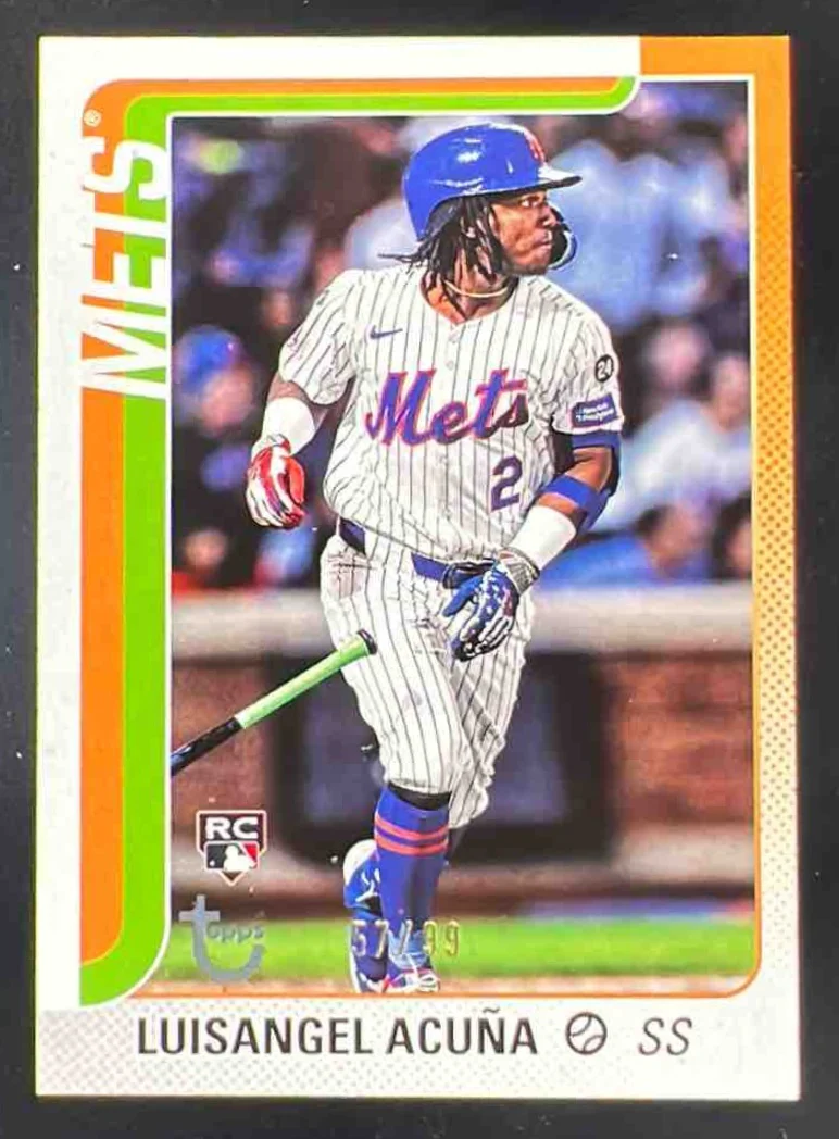 2025 Topps Vintage Stock #524 Luisangel Acuna RC /99