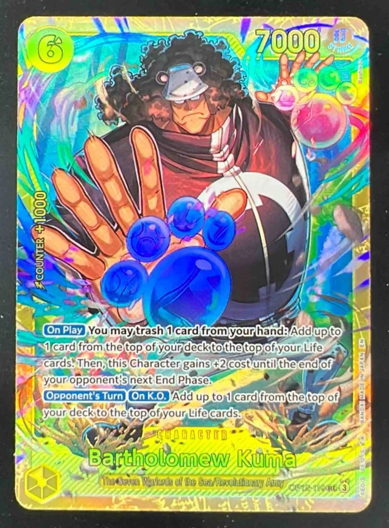 2025 One Piece Legacy of the Master #OP12-119 Bartholomew Kuma Secret Rare