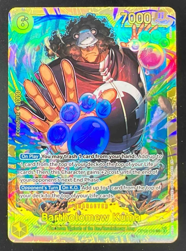 2025 One Piece Legacy of the Master #OP12-119 Bartholomew Kuma Secret Rare