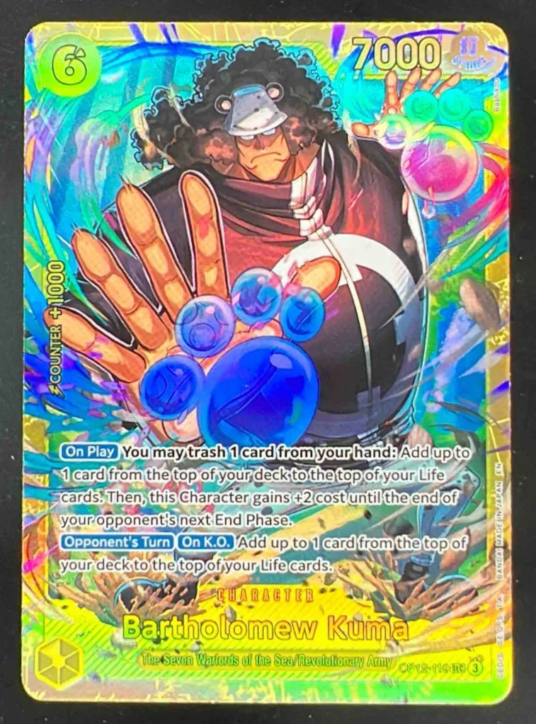 2025 One Piece Legacy of the Master #OP12-119 Bartholomew Kuma Secret Rare