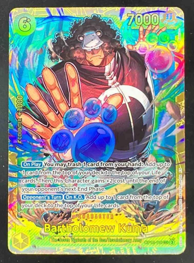 2025 One Piece Legacy of the Master #OP12-119 Bartholomew Kuma Secret Rare