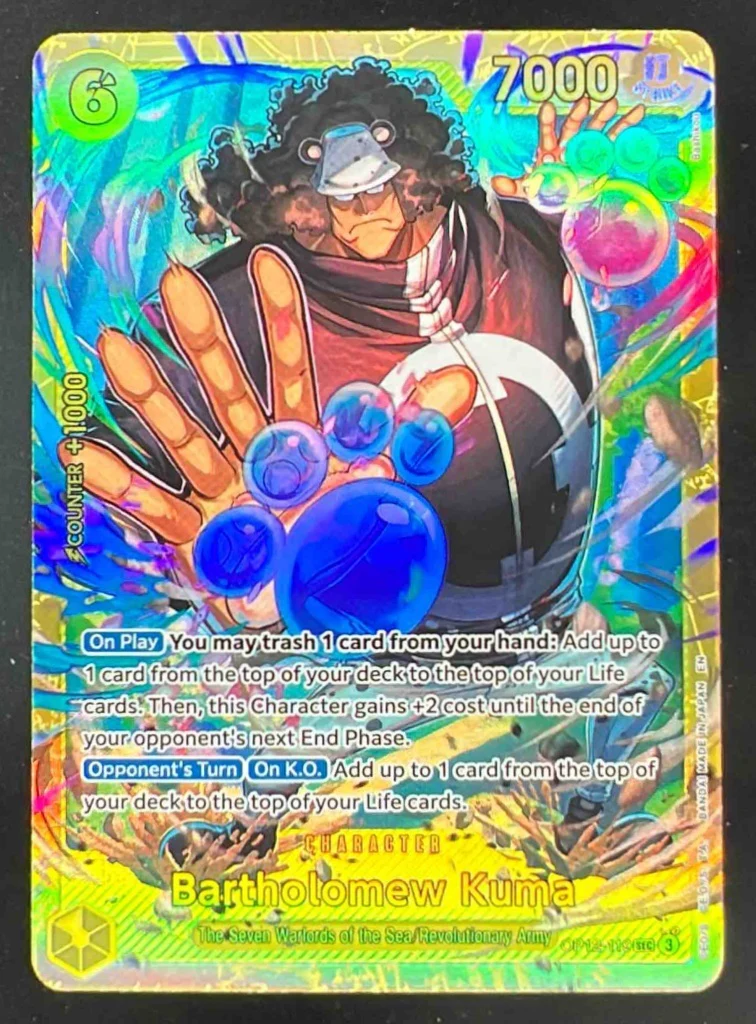 2025 One Piece Legacy of the Master #OP12-119 Bartholomew Kuma Secret Rare
