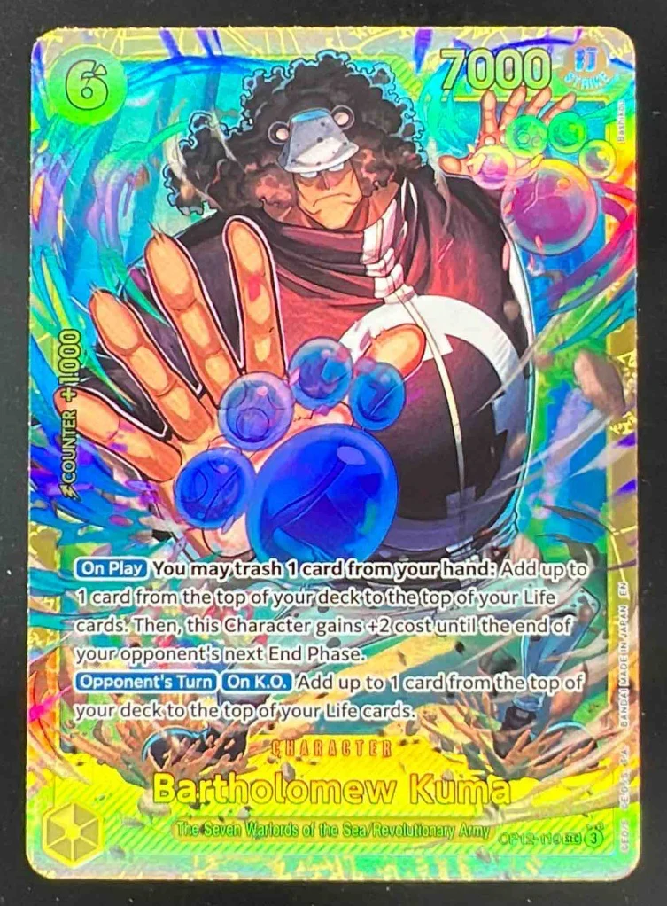 2025 One Piece Legacy of the Master #OP12-119 Bartholomew Kuma Secret Rare