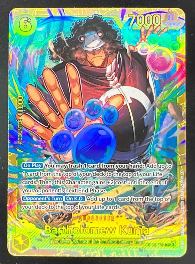 2025 One Piece Legacy of the Master #OP12-119 Bartholomew Kuma Secret Rare