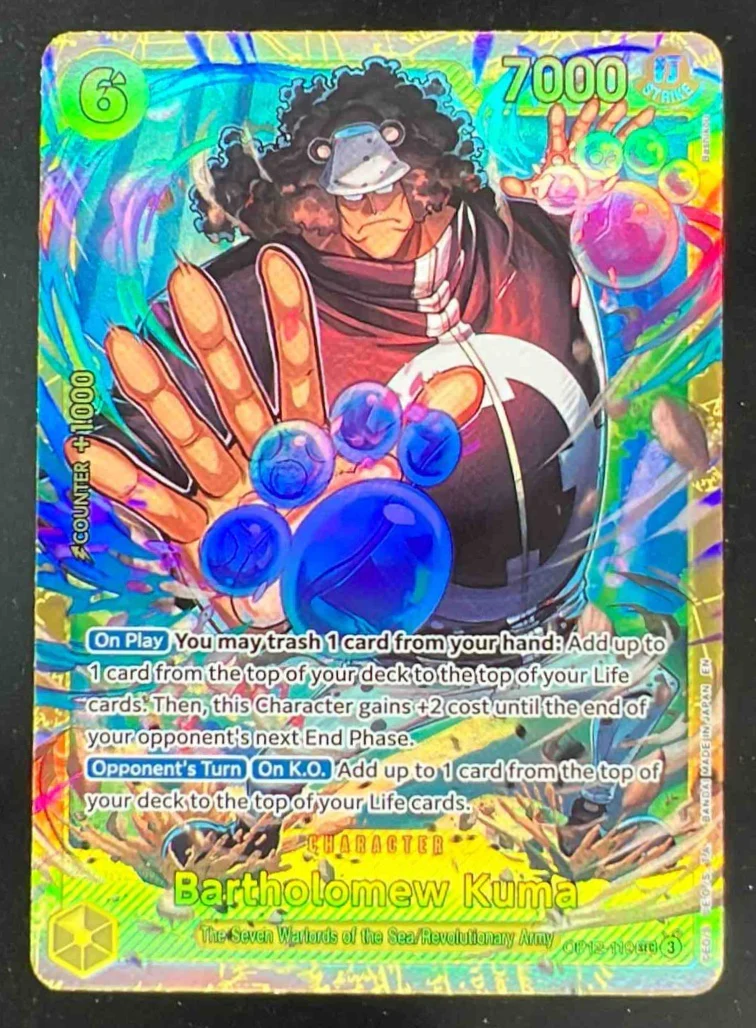 2025 One Piece Legacy of the Master #OP12-119 Bartholomew Kuma Secret Rare