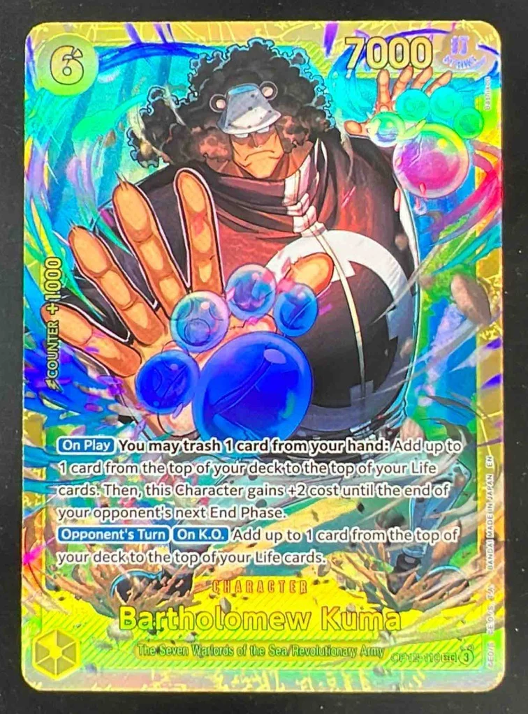 2025 One Piece Legacy of the Master #OP12-119 Bartholomew Kuma Secret Rare
