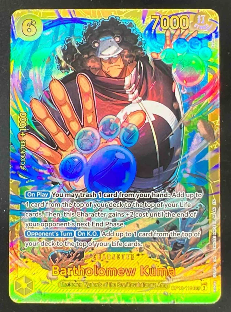 2025 One Piece Legacy of the Master #OP12-119 Bartholomew Kuma Secret Rare