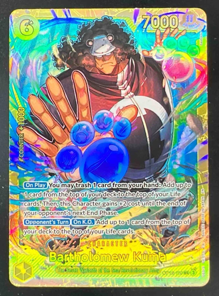 2025 One Piece Legacy of the Master #OP12-119 Bartholomew Kuma Secret Rare