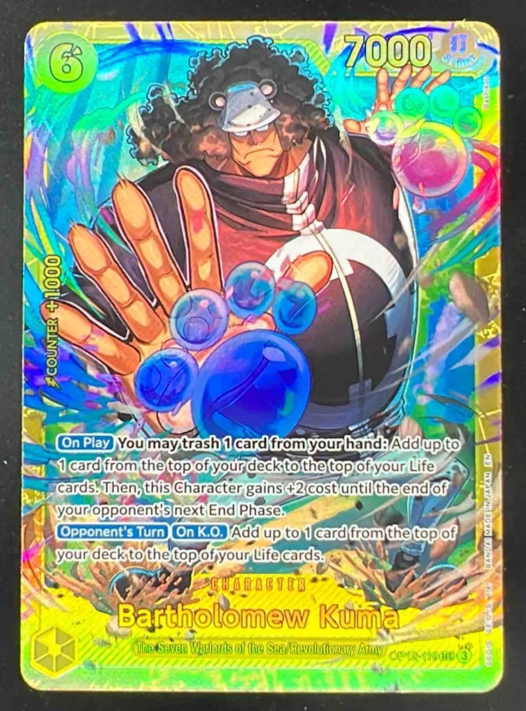 2025 One Piece Legacy of the Master #OP12-119 Bartholomew Kuma Secret Rare