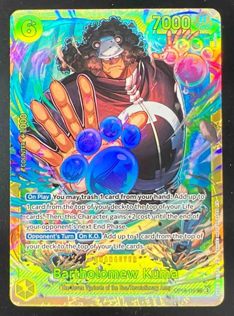 2025 One Piece Legacy of the Master #OP12-119 Bartholomew Kuma Secret Rare