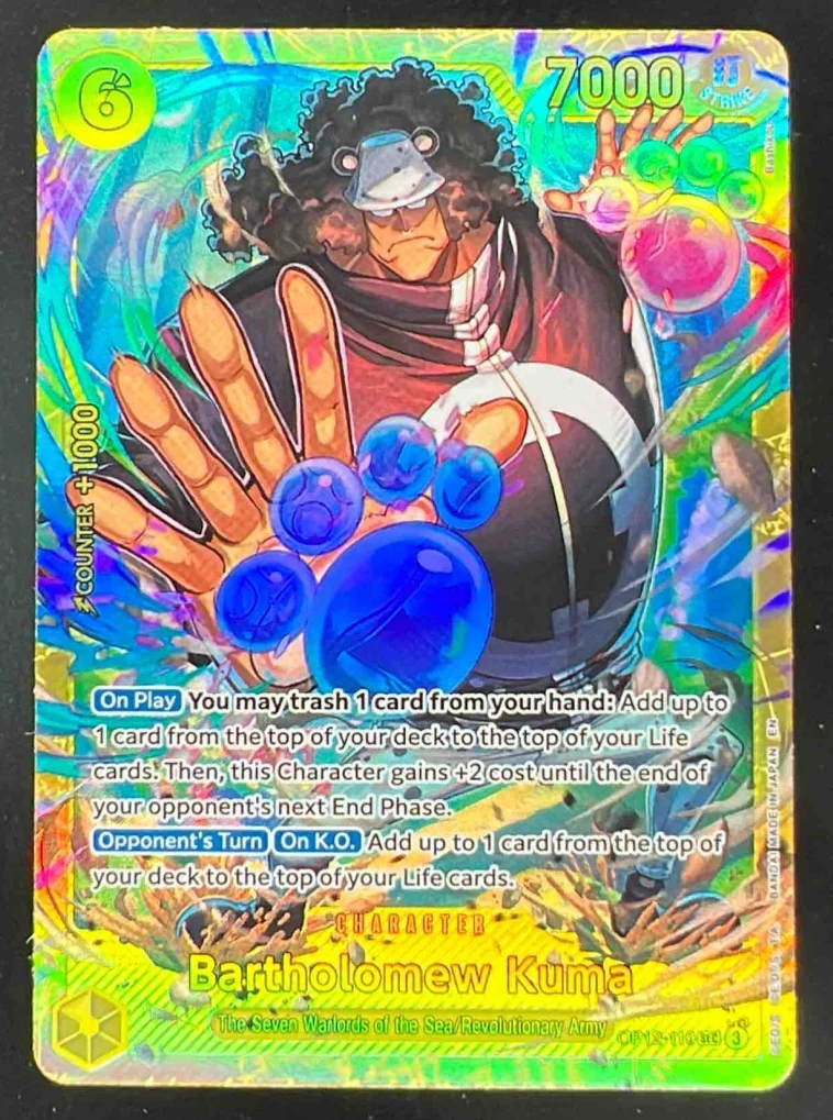2025 One Piece Legacy of the Master #OP12-119 Bartholomew Kuma Secret Rare