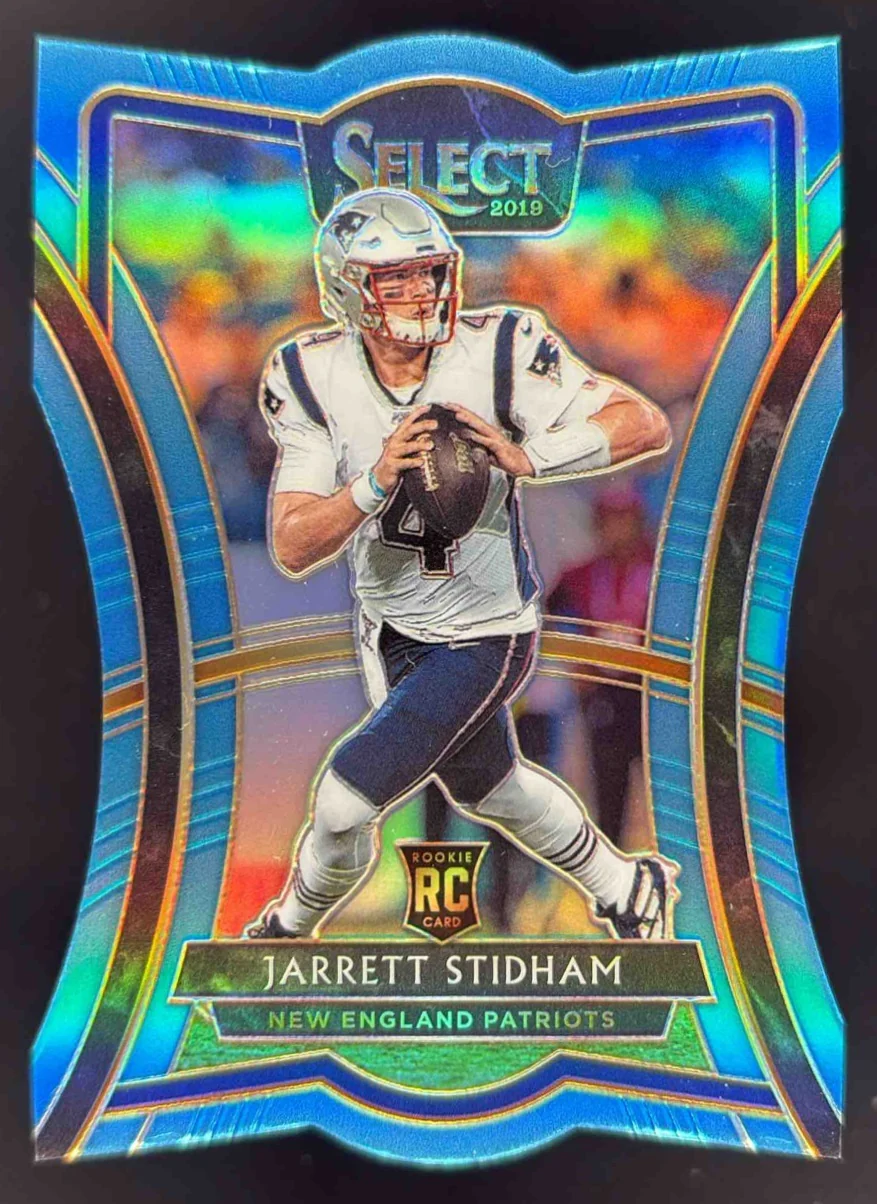 2019 Select Light Blue Prizm Die Cut #115 Jarrett Stidham RC Premier Level /99