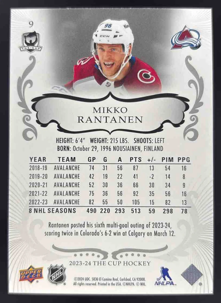 2023-24 Upper Deck The Cup #9 Mikko Rantanen /249 - Image 2