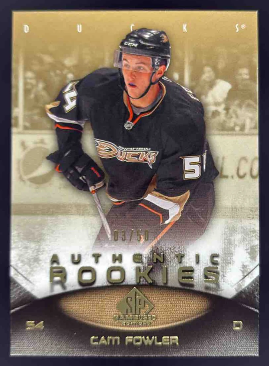 2010-11 SP Game Used Gold #189 Cam Fowler RC /50