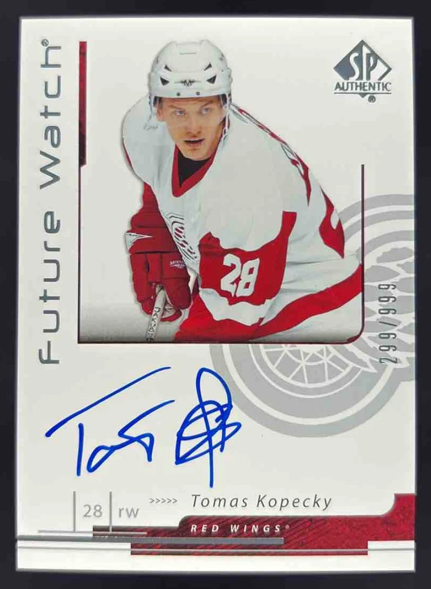 2006-07 SP Authentic #177 Tomas Kopecky Autograph RC Future Watch Auto /999