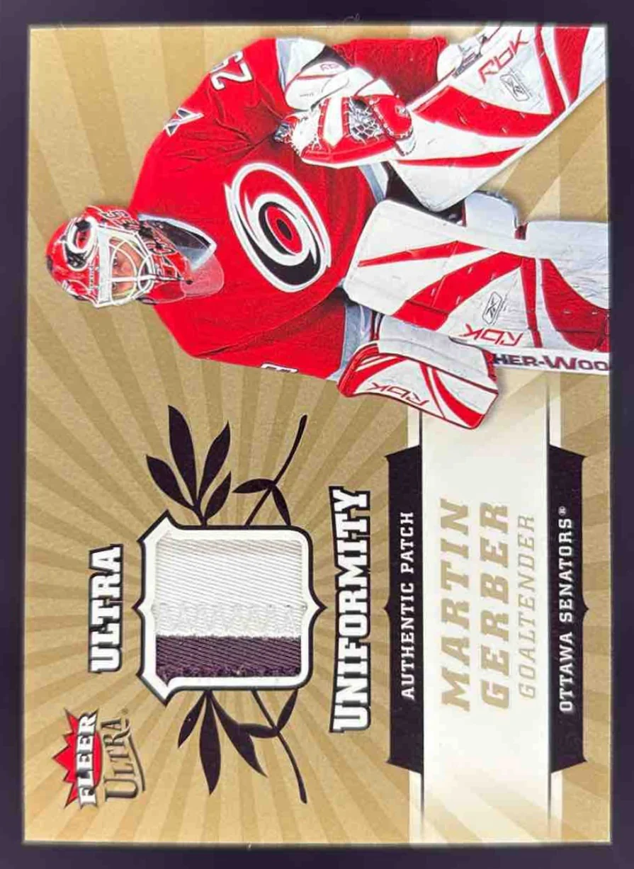 2006-07 Fleer Ultra Uniformity Patches #UP-GA Martin Gerber /25