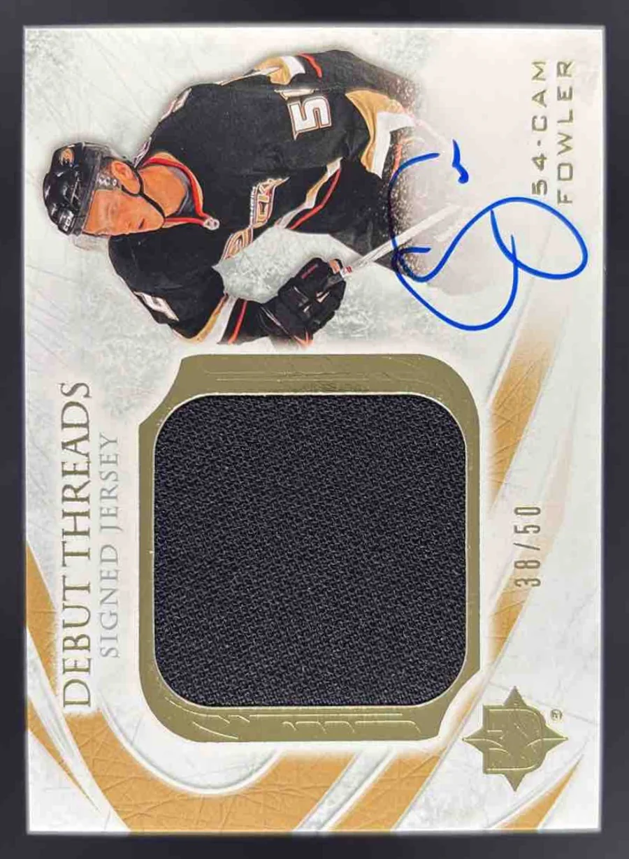 2010 Ultimate Collection Debut Threads #SDT-CF Cam Fowler Autograph RC Auto /50