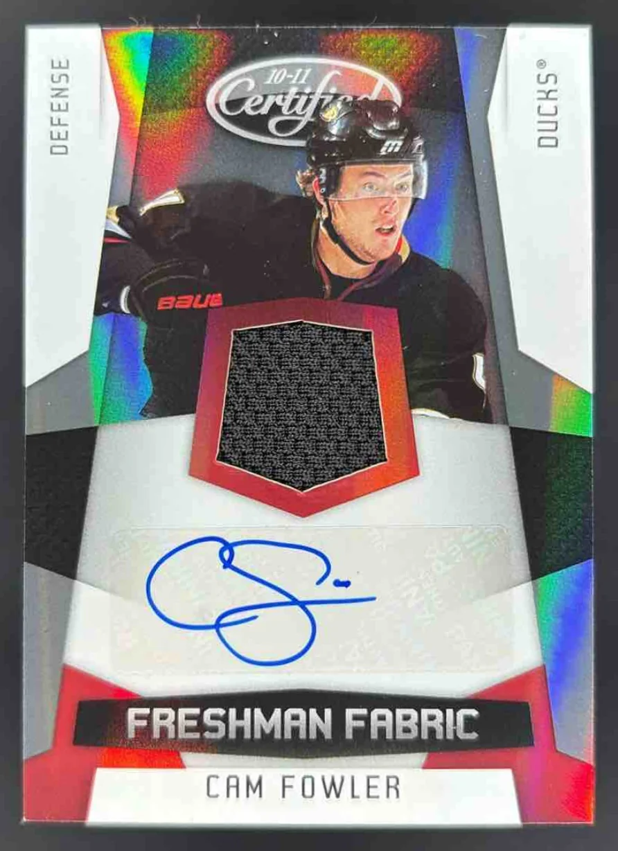 2010-11 Panini Certified Mirror Red #191 Cam Fowler Autograph RC Auto /100