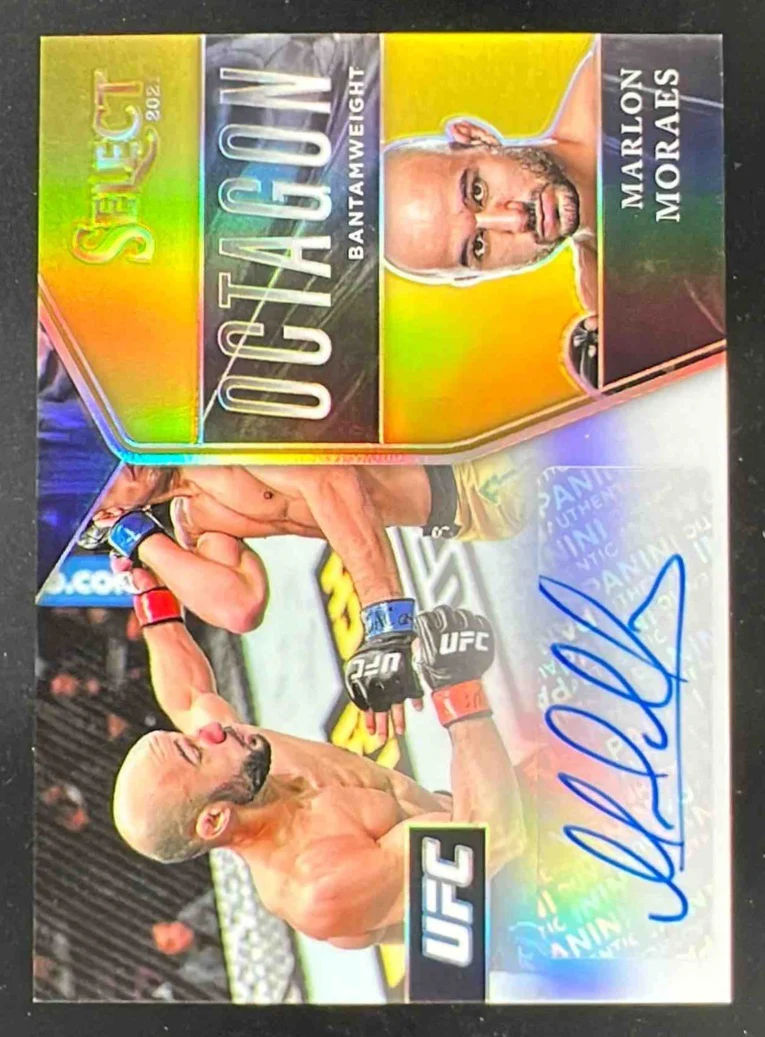 2021 Chronicles UFC Origins Autographs Gold #OA-MMS Marlon Moraes Auto /10