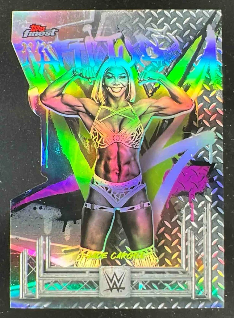 2025 Topps Finest WWE Rare Die-Cut Refractor #255 Jade Cargill /25