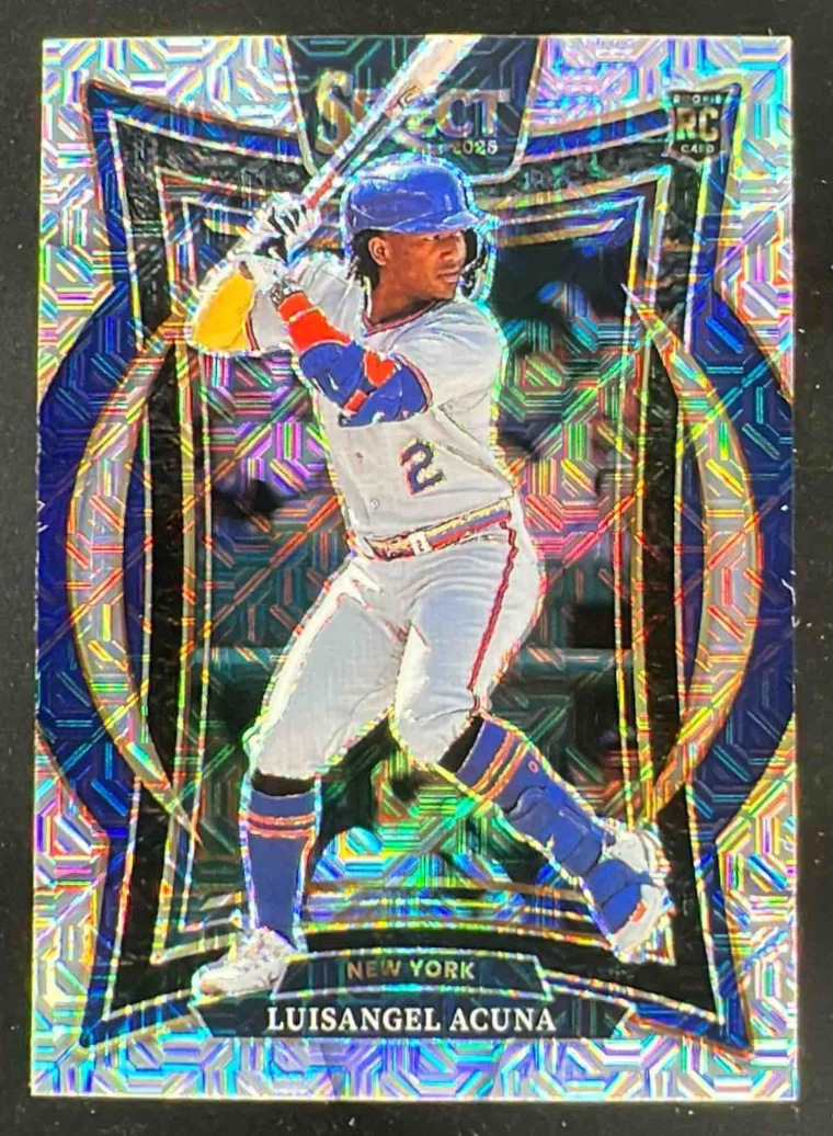 2025 Panini Select Concourse Mojo Prizms FOTL #12 Luisangel Acuna /6