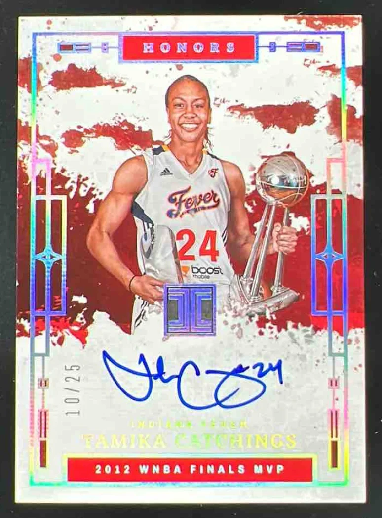 2025 Impeccable WNBA Honors Signatures Holo Silver #1 Tamika Catchings Auto /25