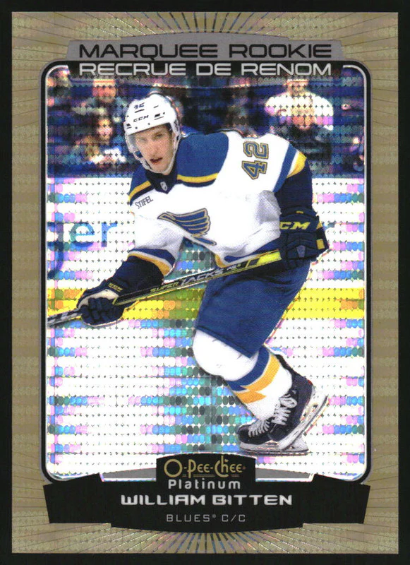 2022-23 O-Pee-Chee Platinum Seismic Gold #275 William Bitten RC /50