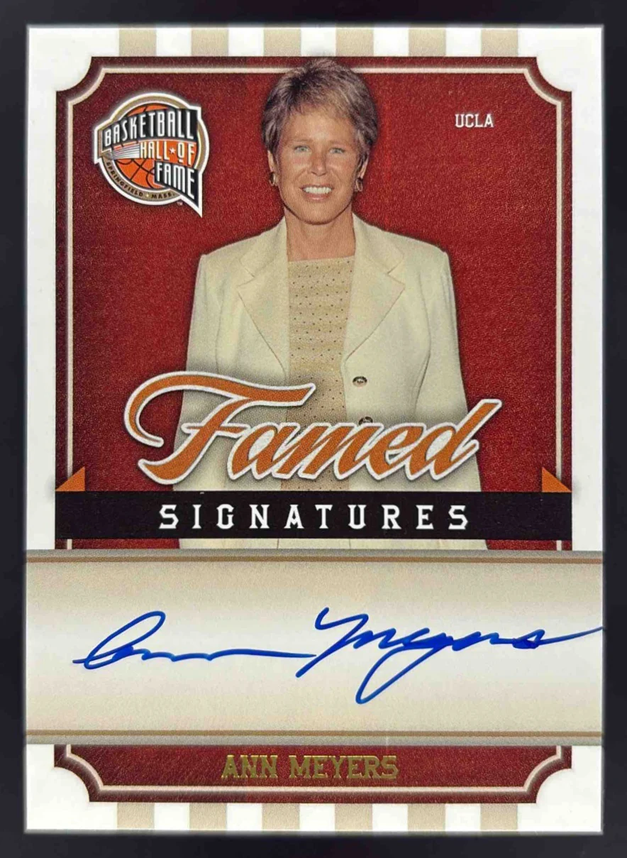 2010-11 Panini Hall of Fame Famed Signatures #AM Ann Meyers Auto /499