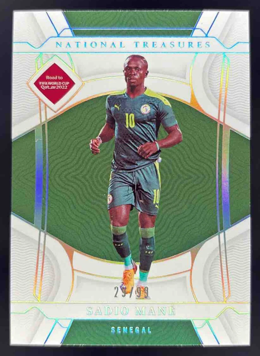 2022 Panini National Treasures FIFA Road to World Cup #117 Sadio Mane /99