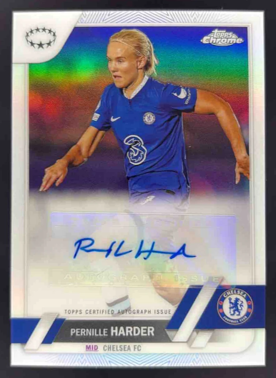 2022-23 Topps Chrome UEFA Women's Autographs #A-PH Pernille Harder Auto