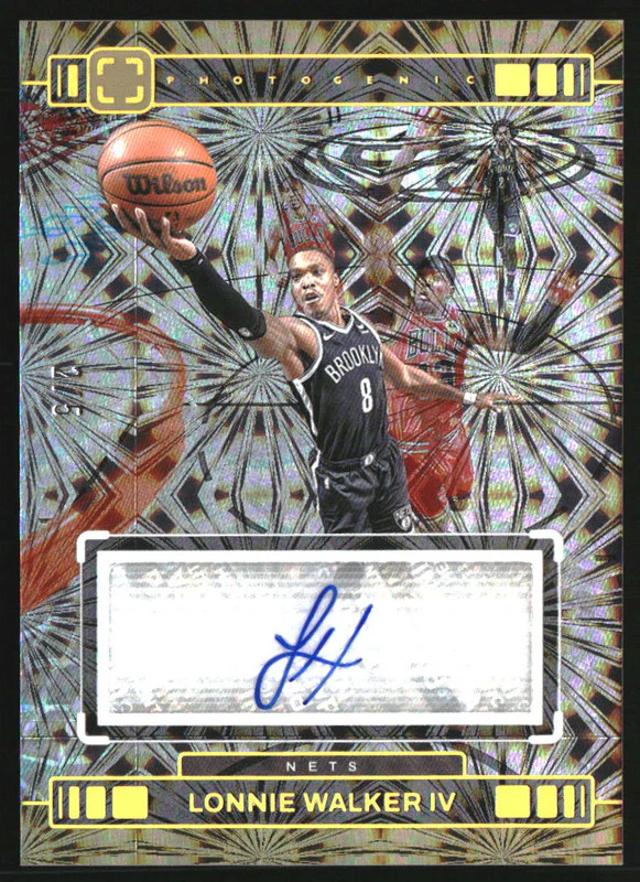 2023-24 Panini PhotoGenic Veteran Autographs Fireworks Lonnie Walker IV /5