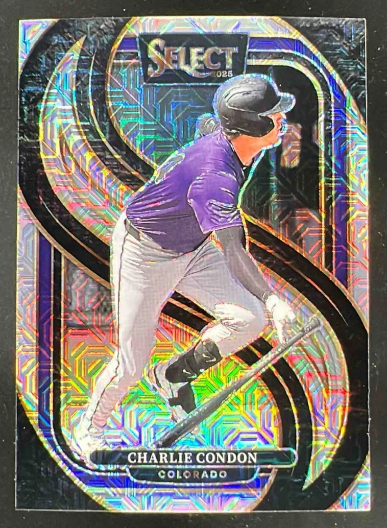2025 Panini Select Premier Mojo Prizms FOTL #158 Charlie Condon /4
