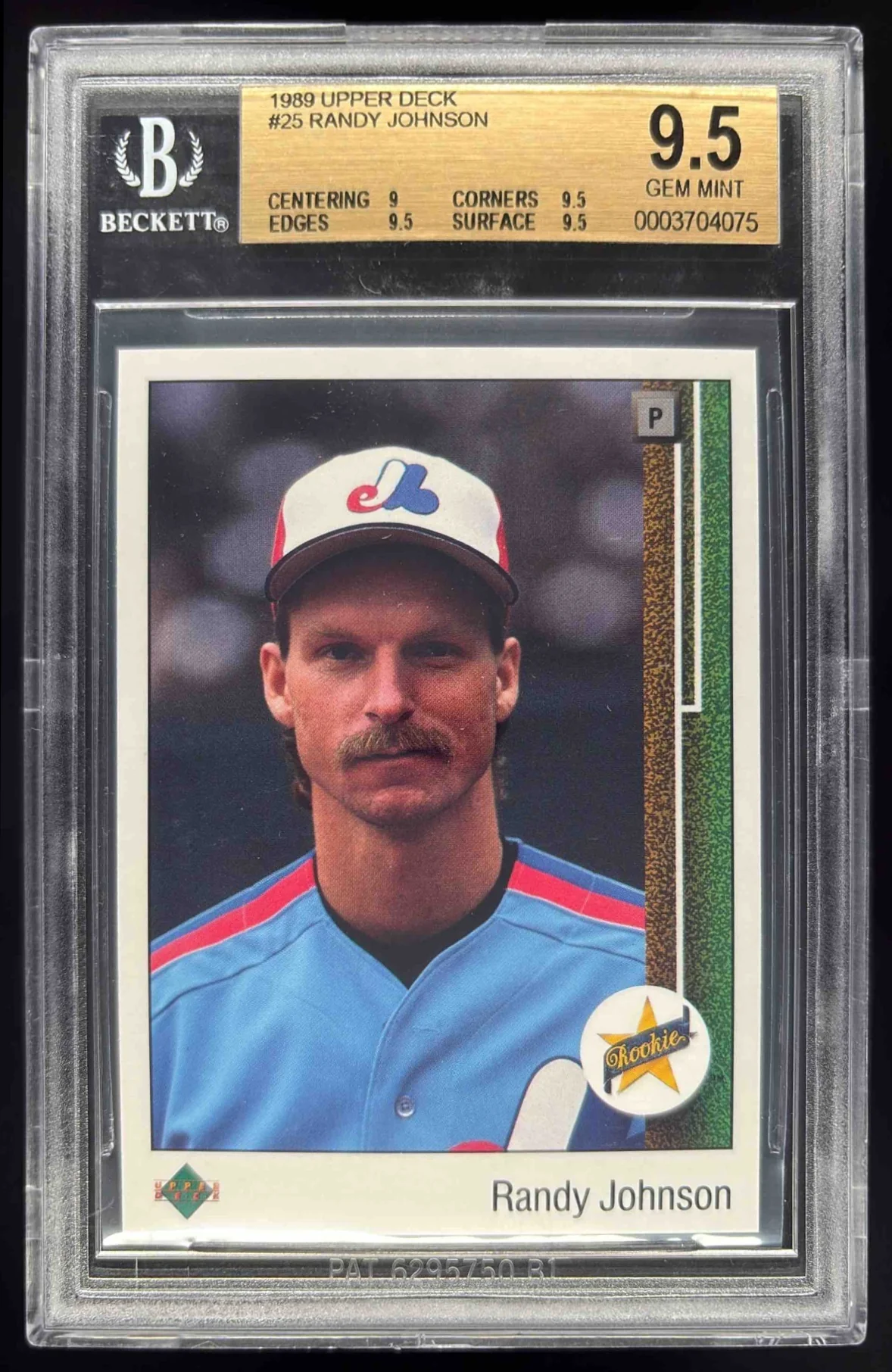 1989 Upper Deck #25 Randy Johnson RC BGS 9.5