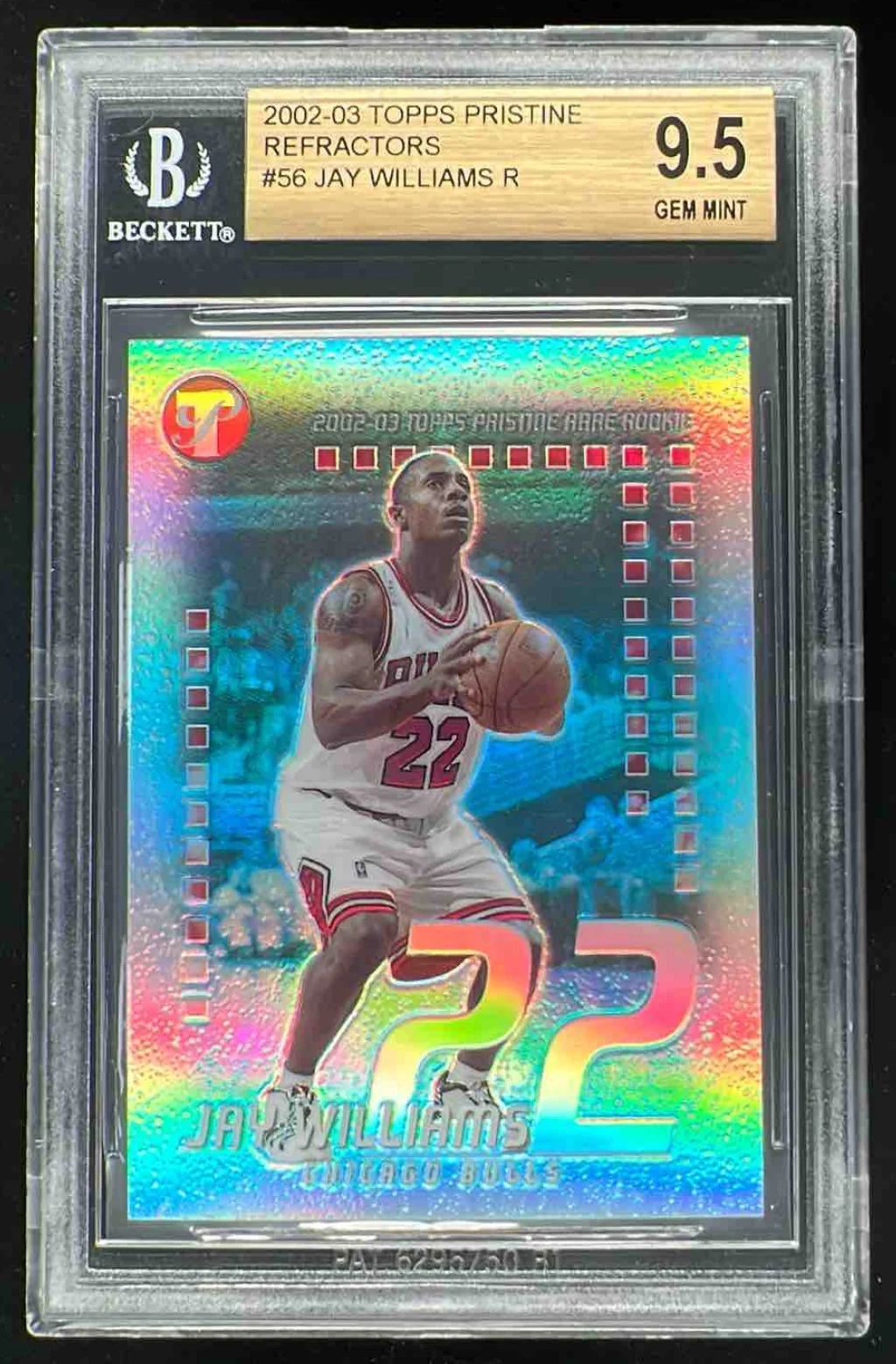 2002-03 Topps Pristine Refractors #56 Jay Williams RC /99 BGS 10