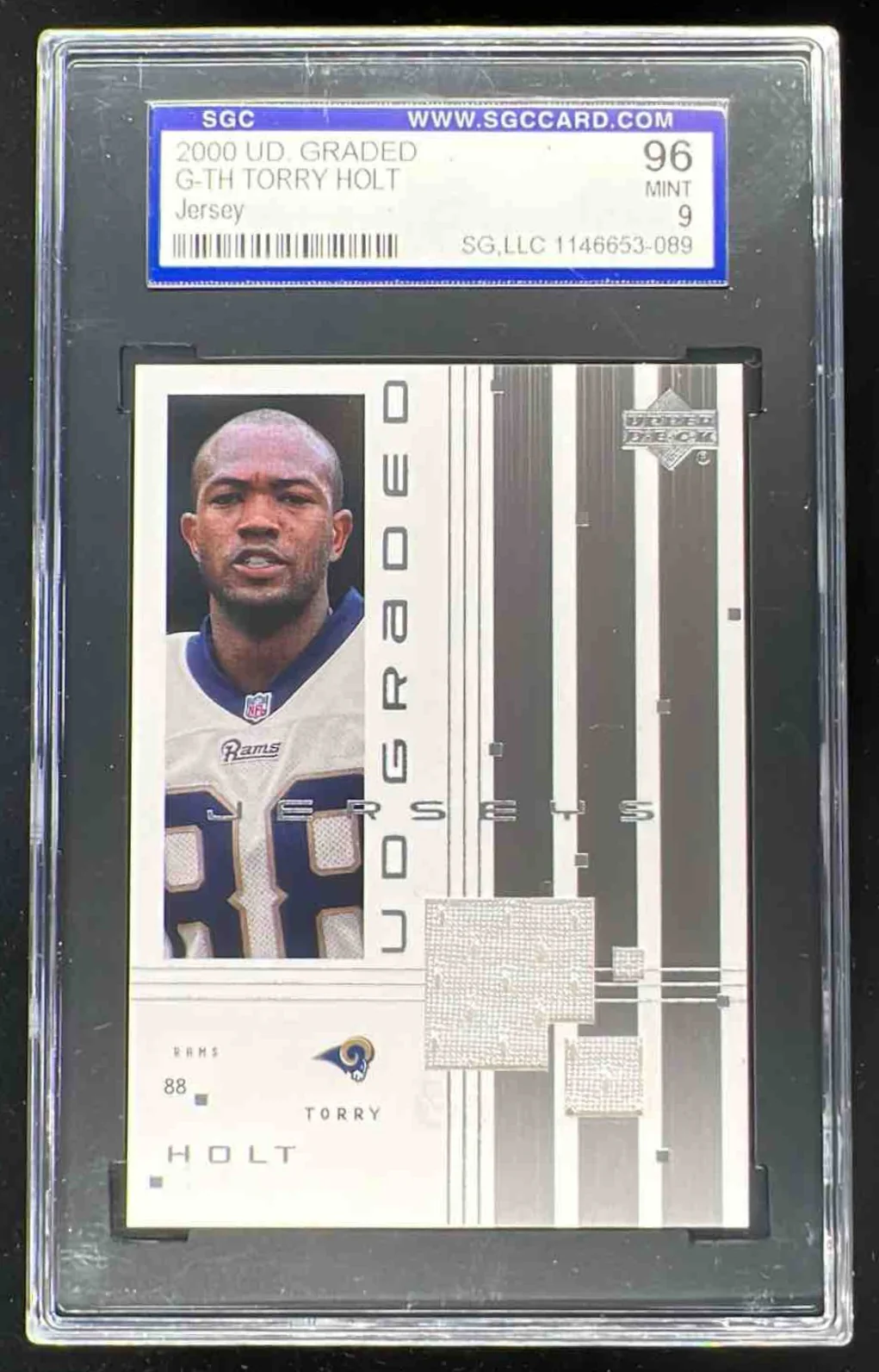 2000 Upper Deck Graded Jerseys #G-TH Torry Holt SGC 9
