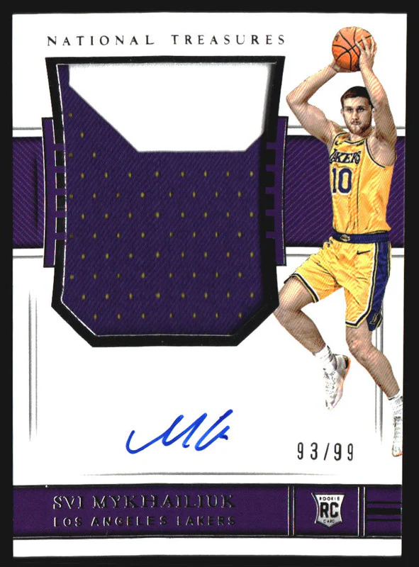 2018 National Treasures Svi Mykhailiuk Rookie Jersey Autograph RC Auto /99