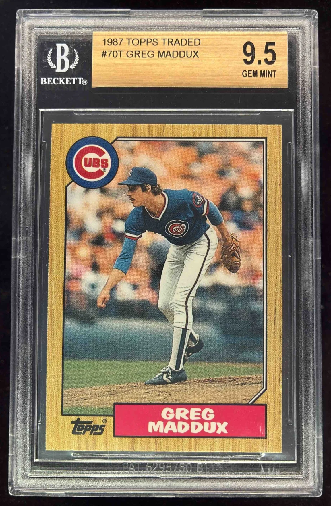 1987 Topps Traded #70T Greg Maddux RC BGS 9.5