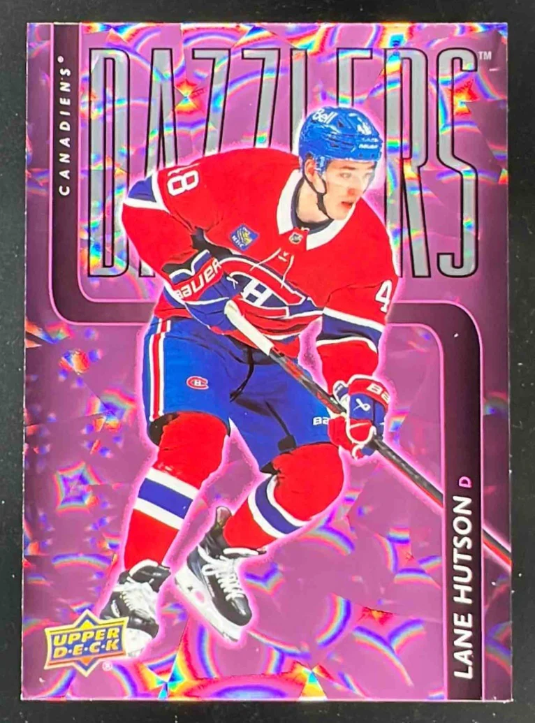 2025 Upper Deck Series 1 Dazzlers Pink #DZ-39 Lane Hutson