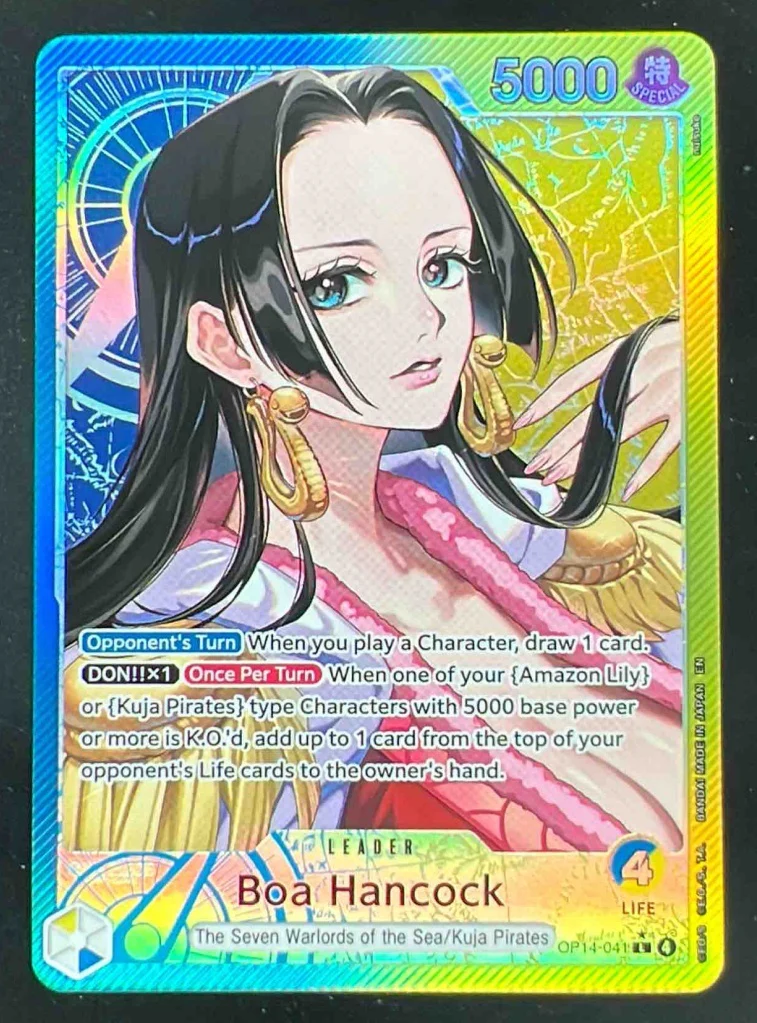 Boa Hancock - OP14-041 Alternate Art - The Azure Sea's Seven OP14