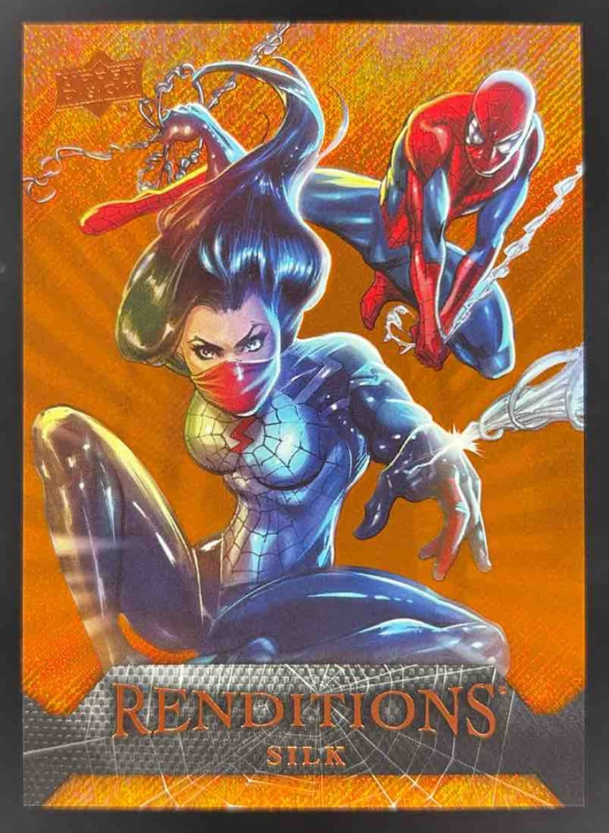 2024 Upper Deck Marvel Spider-Man Renditions Hobgoblin Orange #87 Silk /299