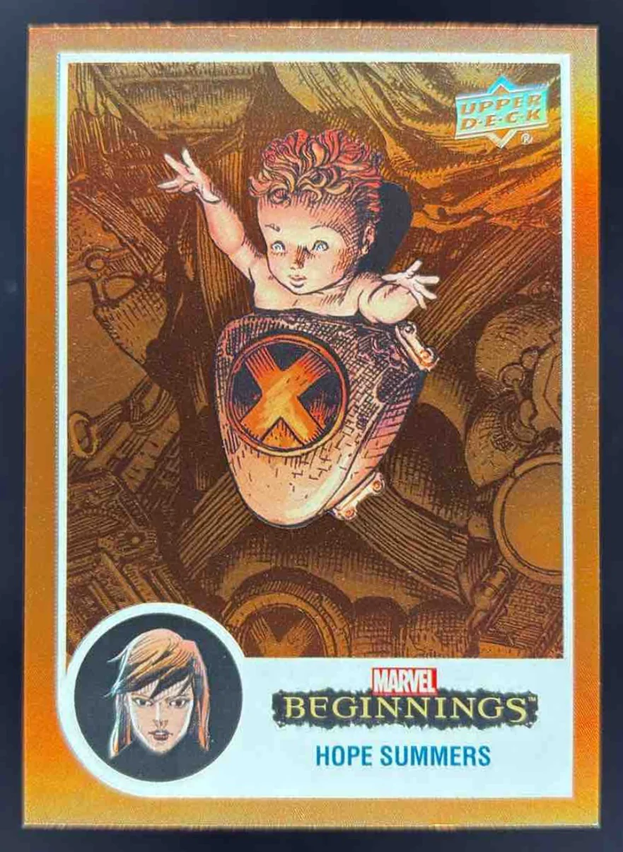 2022 Upper Deck Marvel Beginnings Flipped FX Orange #FFX33 Hope Summers /39