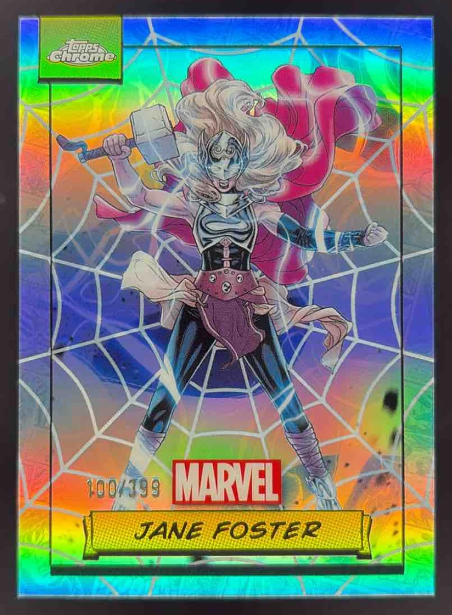 2024 Topps Chrome Marvel Spiderweb Refractor #22 Jane Foster /399