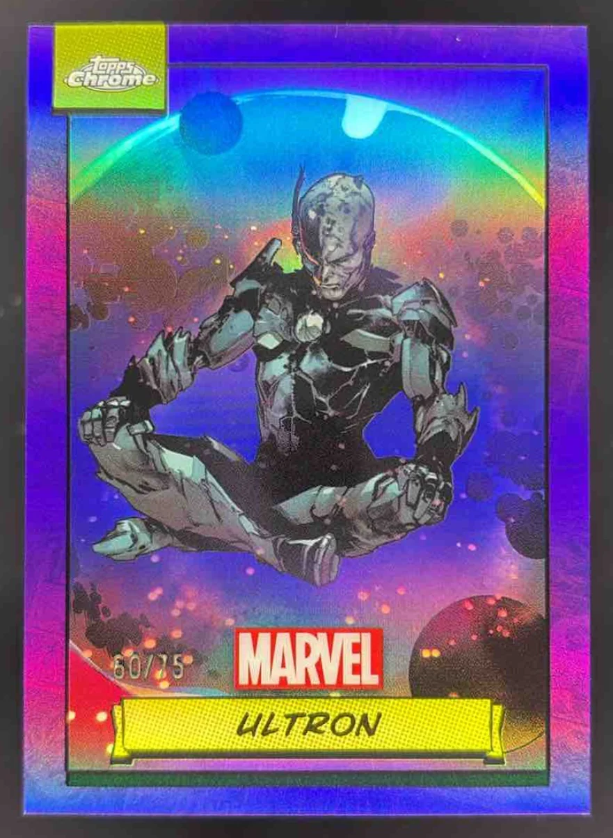 2024 Topps Chrome Marvel Purple Refractor #56 Ultron /75