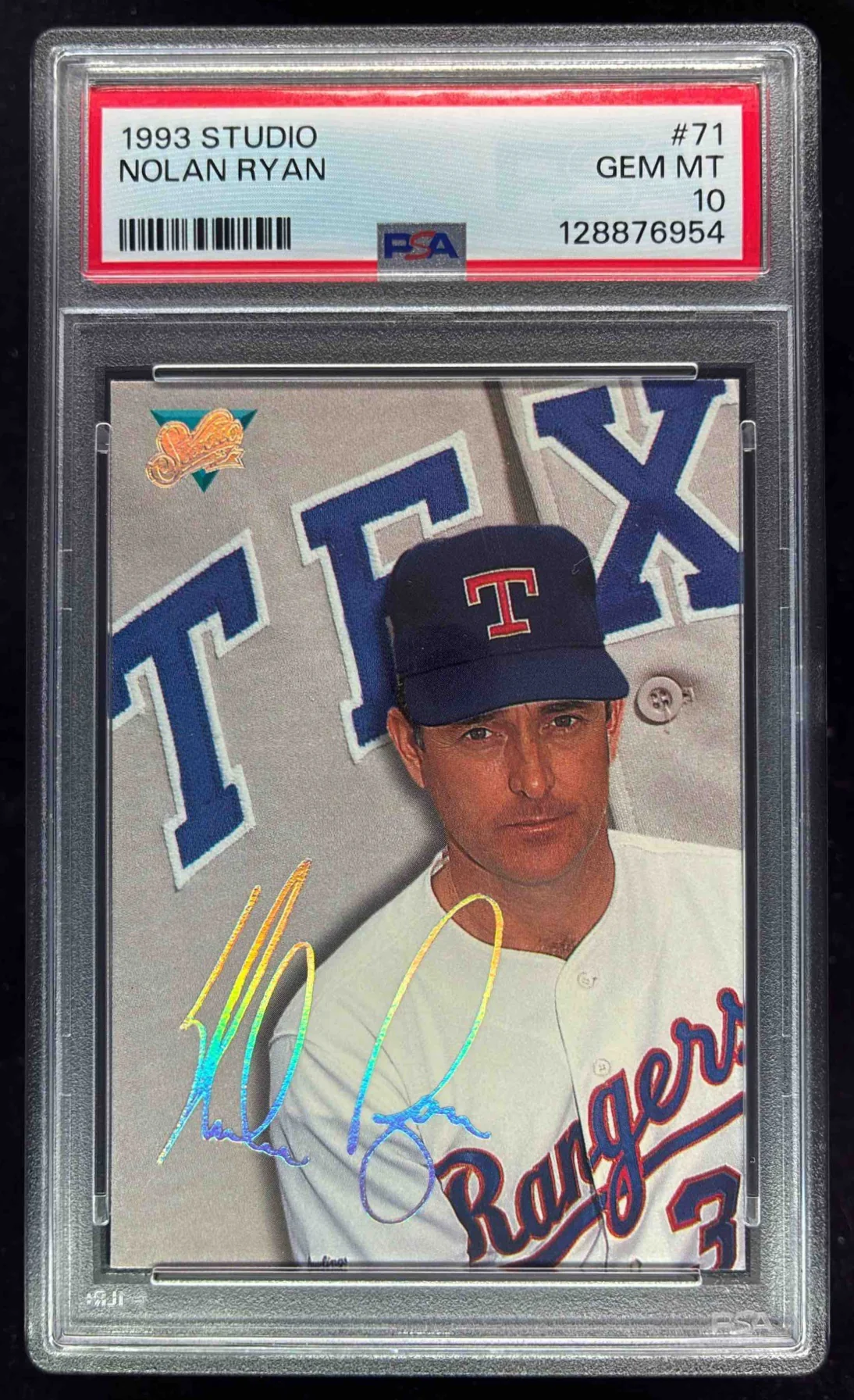 1993 Leaf Studio #71 Nolan Ryan PSA 10