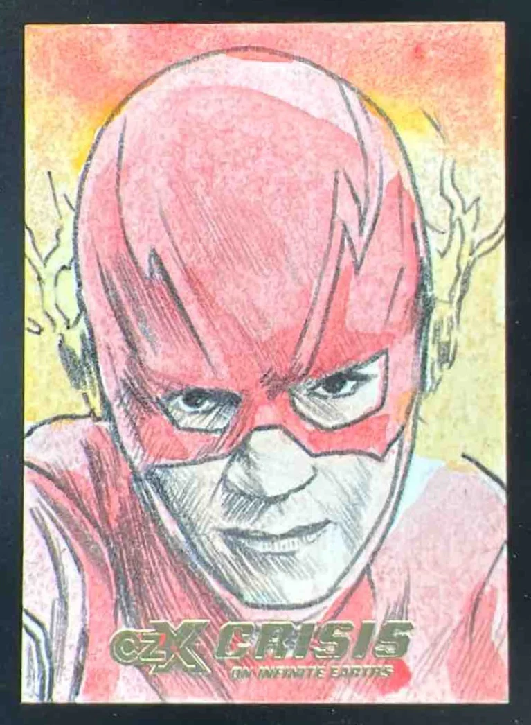 Cryptozoic DC Sketch Card Artist Autograph Jeffrey B Flash Auto 1/1