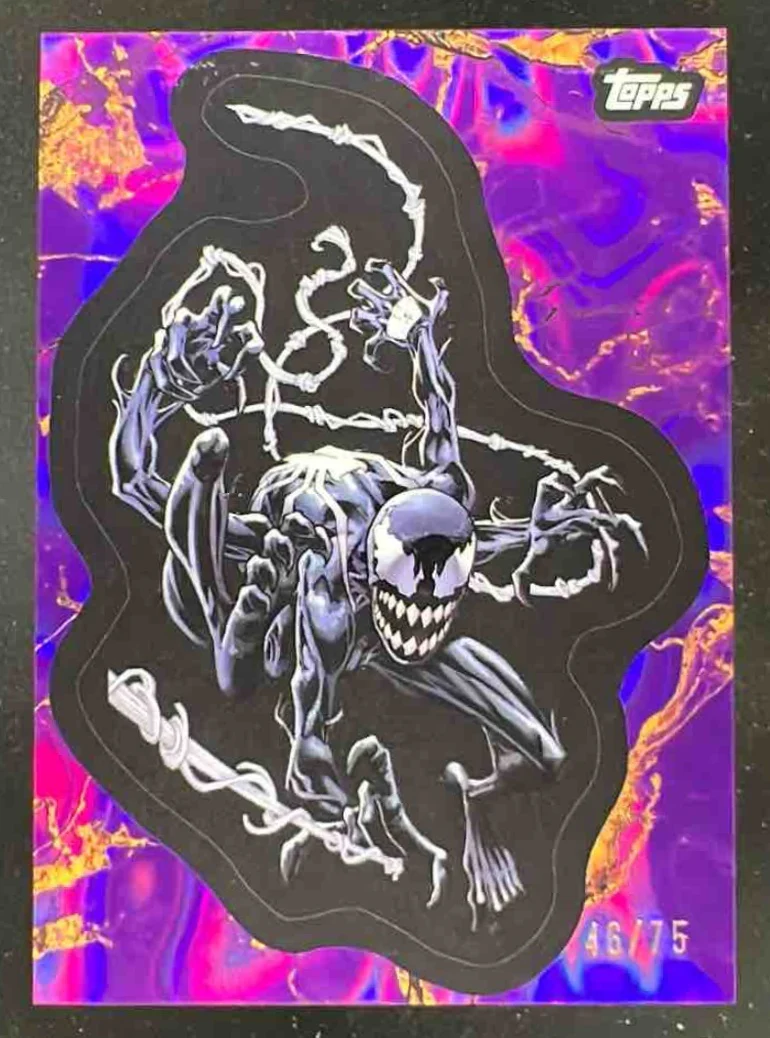 2025 Topps Marvel Comic Book Heroes 1975 Purple & Gold Lava #145 Spooky-Man /75