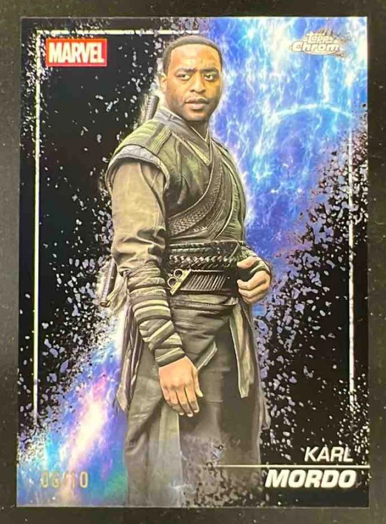 2025 Topps Chrome Marvel Studios The Snap Variation Black #S-69 Karl Mordo /10