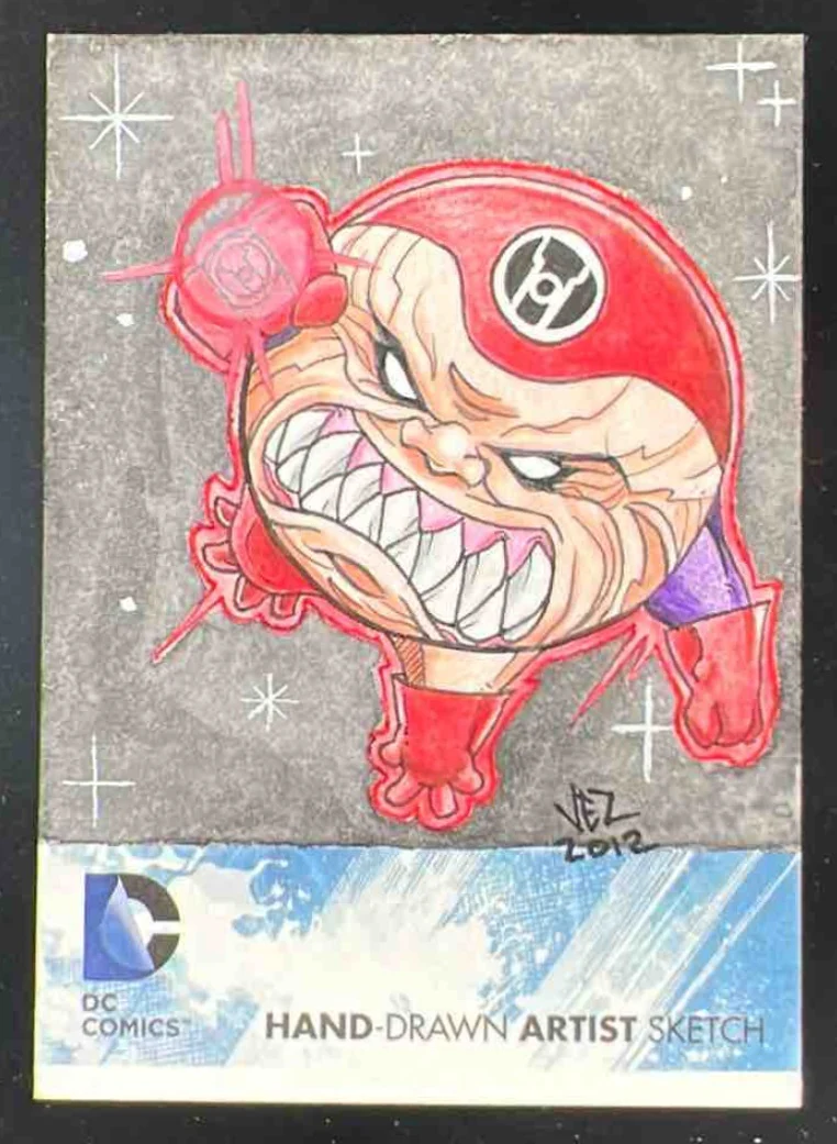 2012 Cryptozoic Sketch Card Artist Autograph Vez Auto 1/1